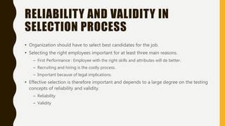 Hrm Reliability and Validity .
